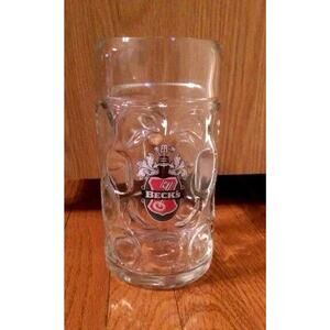 Collectible Vintage Becks Beer Glass / Mug / Stein Pub Wear - Great Condition